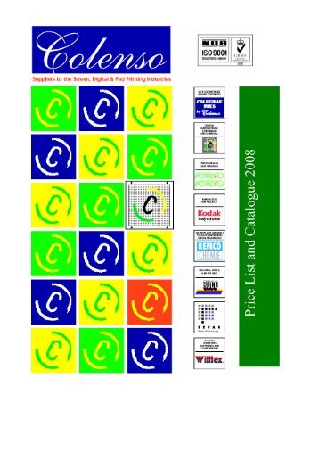 Price List and Catalogue 2008 2007 2007 - Colenso Screen ...