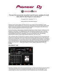 Pioneer DJ announces essential new firmware updates for both CDJ ...