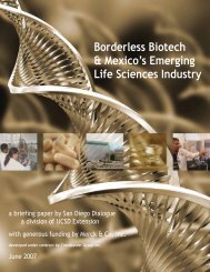 Borderless Biotech - Mexico's Emerging Life ... - San Diego Dialogue