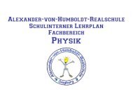 Physik - Alexander-von-Humboldt-Realschule Siegburg