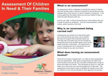 Assessment Of Children In Need & Their Families