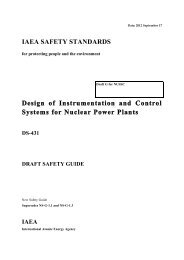 IAEA SAFETY STANDARDS Design of Instrumentation and Control ...