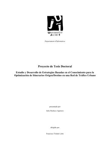 Proyecto de Tesis Doctoral