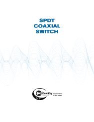 SPDT COAXIAL SWITCH - DowKey Microwave