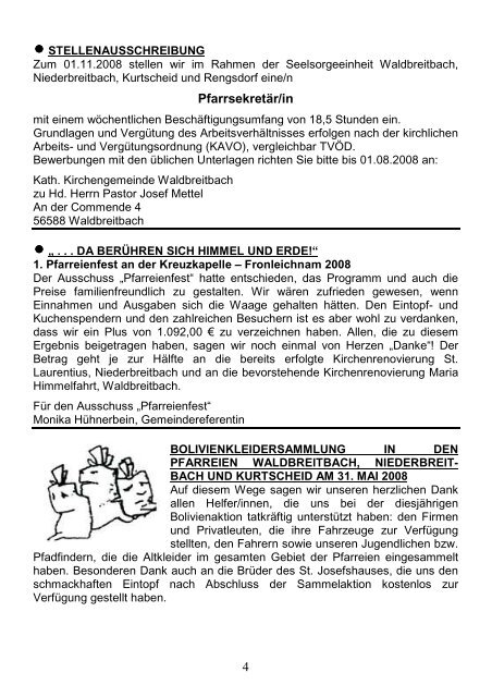 Nach Bürder - Katholische Pfarrgemeinden Niederbreitbach und ...