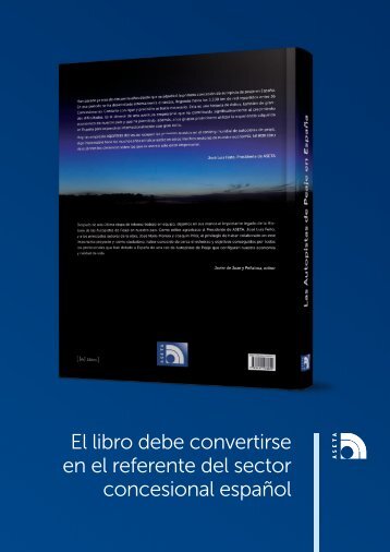 El libro debe convertirse en el referente del sector concesional ...