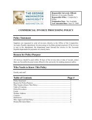 COMMERCIAL INVOICE PROCESSING POLICY Policy Statement ...