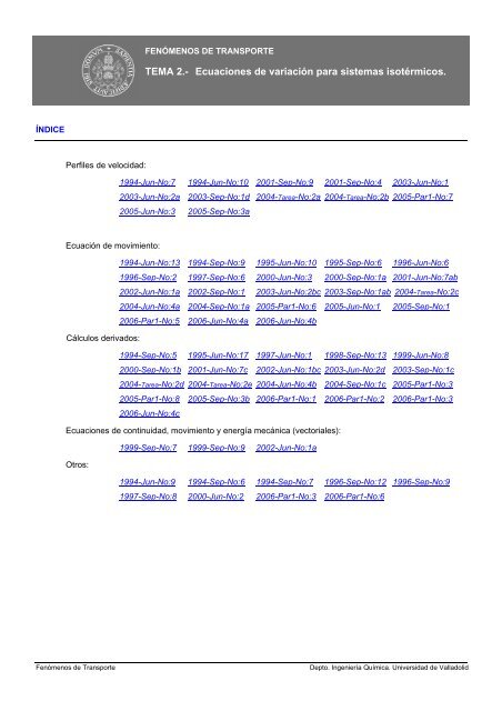 Enunciados, 10 MB - IqTMA-UVa - Universidad de Valladolid