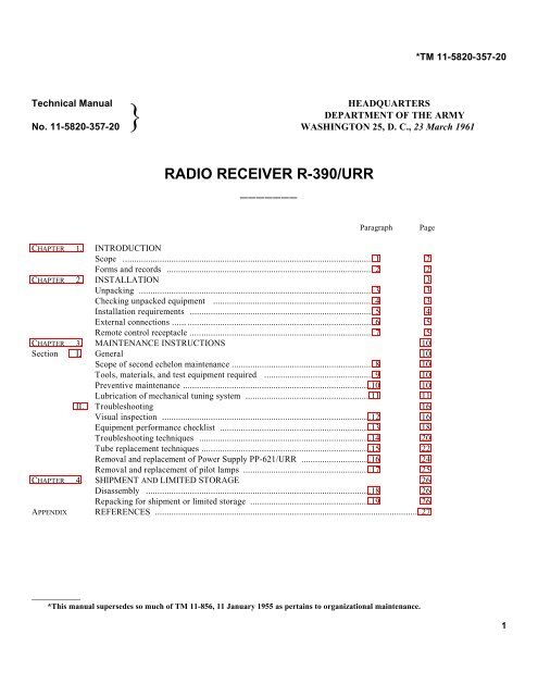 TM 11-5820-357-20 - VMARSmanuals