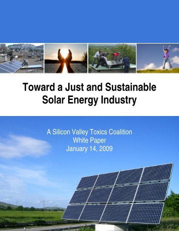 Toward a Just and Sustainable Solar Energy Industry