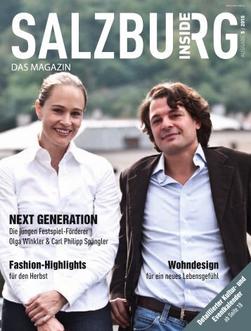 Ausgabe 5 - September - Salzburg Inside - Das Magazin