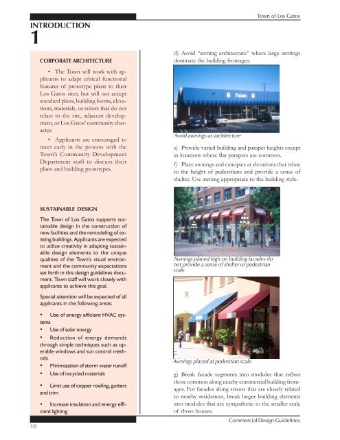 Los Gatos Commercial Design Guidelines FINAL ... - City of Winters