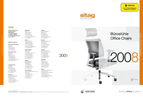 Bürostühle Office Chairs - Samas