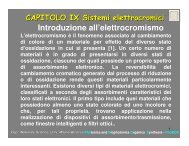 Cap 9 Sistemi Elettrocromici - Scienza dei Materiali