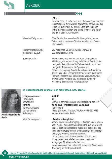 Convention Tour Pilates 2009 - SAECHSISCHE-TURNZEITUNG.DE