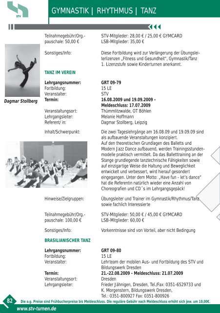 Convention Tour Pilates 2009 - SAECHSISCHE-TURNZEITUNG.DE