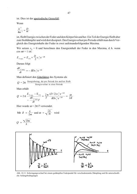 PHYSIK MECHANIK - Abteilung für Didaktik der Physik