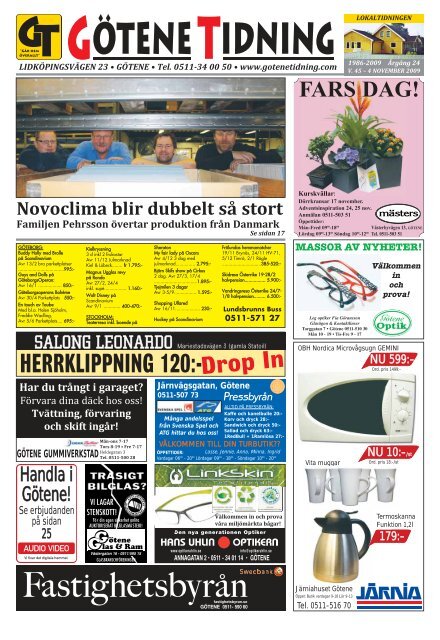 lokaltidningen - GÃ¶tene Tidning