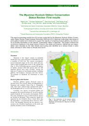 The Myanmar Hoolock Gibbon Conservation Status Review: First ...