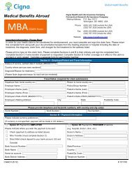 MBA Claim Form