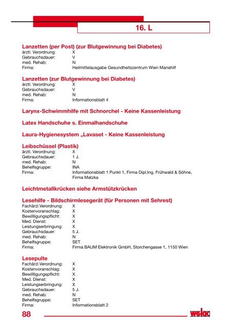 Heilbehelfe und Hilfsmittel - Physio Austria