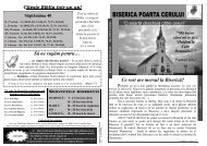 BISERICA POARTA CERULUI - Biserica Penticostala Poarta Cerului ...