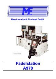 Fädelstation A970 - Maschinenfabrik Einsiedel GmbH