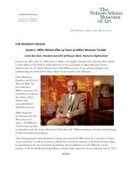 James L. Miller Retires after 24 Years as Atkins Museum Trustee