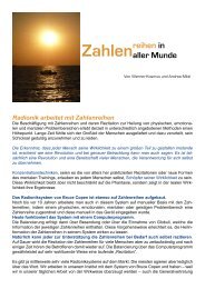 Zahlenreihen in aller Munde: Die Radionik arbeitet mit ... - MT-Kosmus