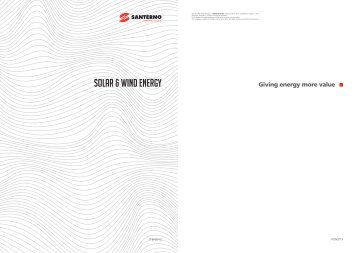 Giving energy more value - Santerno