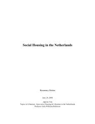 Social Housing in the Netherlands - School of Architecture