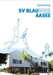 Sponsoring-Broschüre als pdf - SV Blau-Weiß Aasee eV