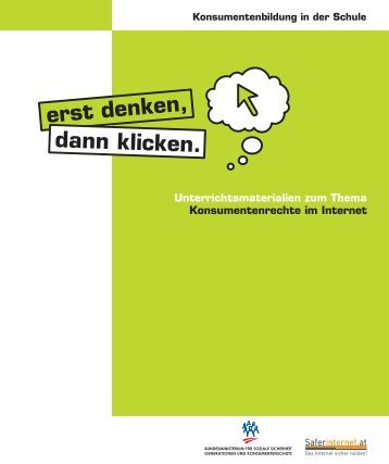 Unterrichtspaket â€žErst denken, dann klicken.â€œ - Saferinternet.at