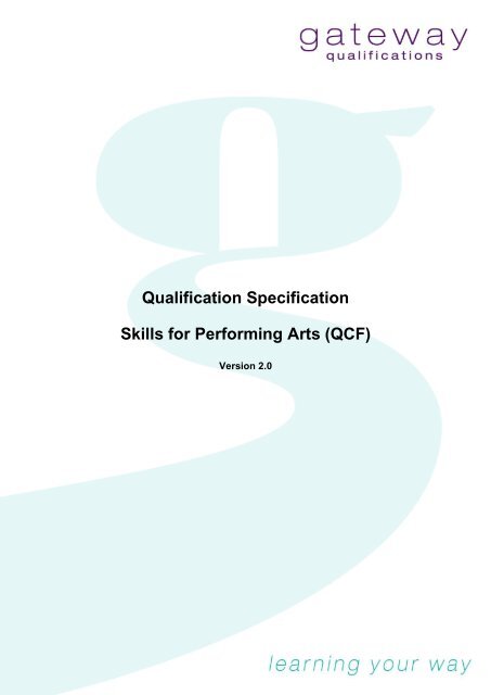 Qualification Specification - OCN Eastern Region