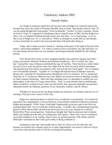 Graduation speech essay