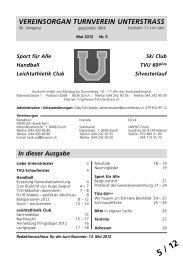 Vereinsorgan 2012/05 - TV Unterstrass