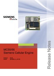 MC55/56 Siemens Cellular Engine - Wireless Data Modules