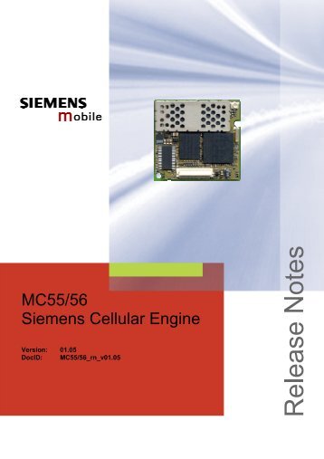 MC55/56 Siemens Cellular Engine - Wireless Data Modules