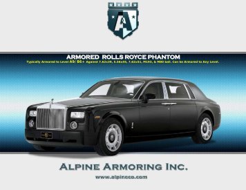 ARMORED ROLLS ROYCE PHANTOM - Alpine Armoring Inc.