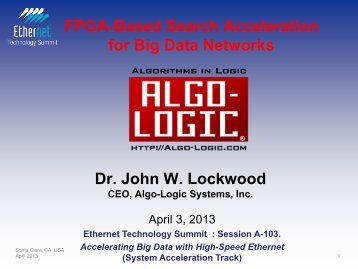 FPGA-Based Search Acceleration for Big Data Networks - Ethernet ...