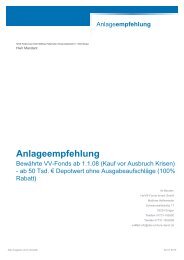 Anlageempfehlung