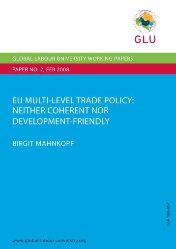 eu multi-level trade policy: neither coherent nor development-friendly