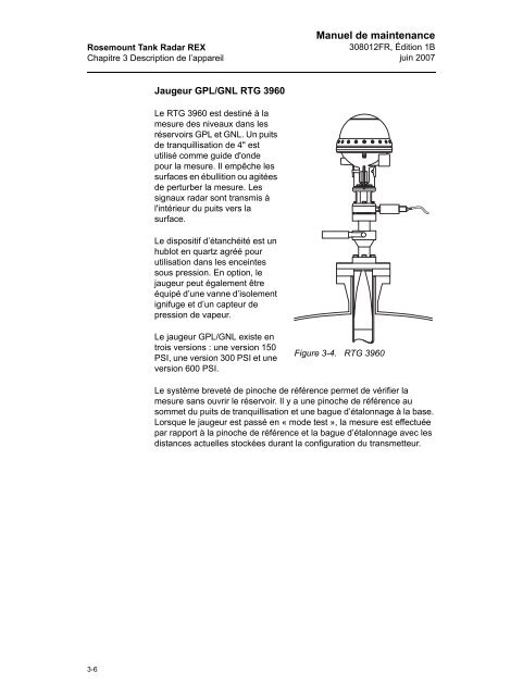 Manuel de maintenance - Rosemount Tank Radar