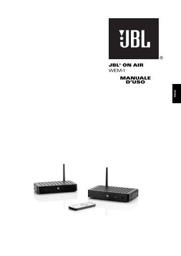 JBLÂ® ON AIR WEM-1 MANUALE D'USO