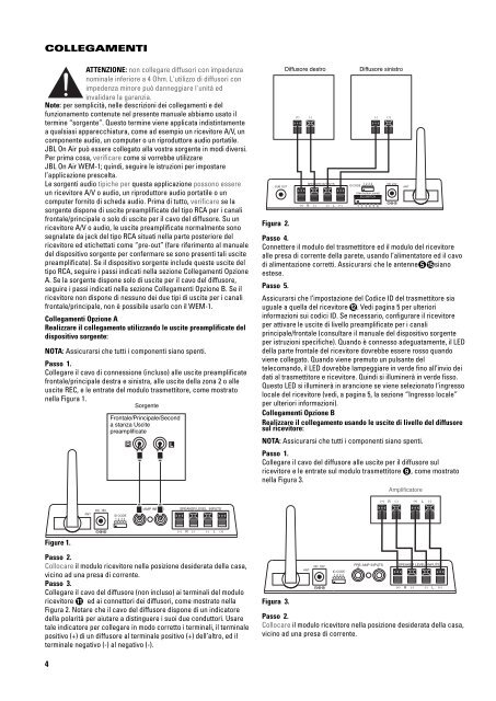 JBLÂ® ON AIR WEM-1 MANUALE D'USO