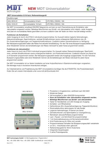 NEW MDT Universalaktor