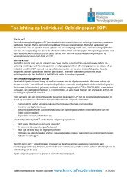 Toelichting op Individueel Opleidingsplan (IOP) - NVMM