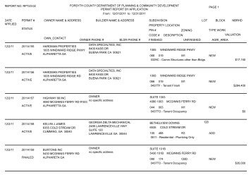 REPORT NO - Forsyth County Government