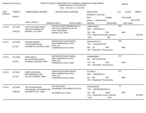 REPORT NO - Forsyth County Government