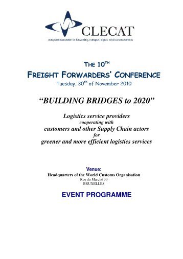 Freight Forwarders Conference - Clecat